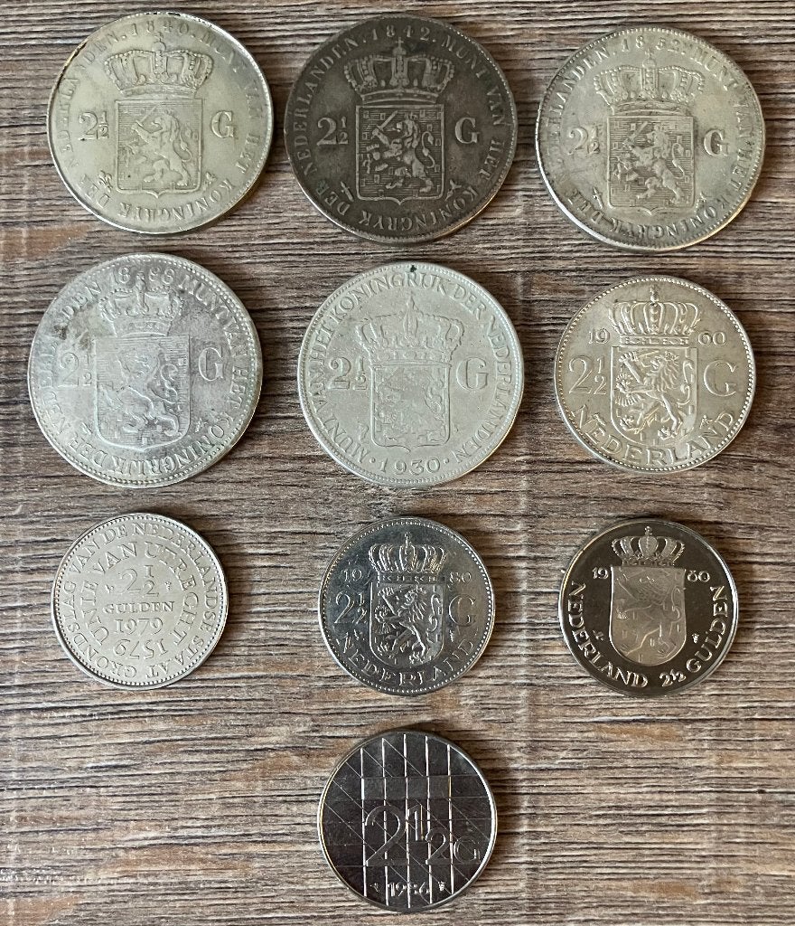 Historie van Nederlandse rijksdaalder (Willem I -Beatrix) 2, Ophalen, Setje, Zilver, Koning Willem I