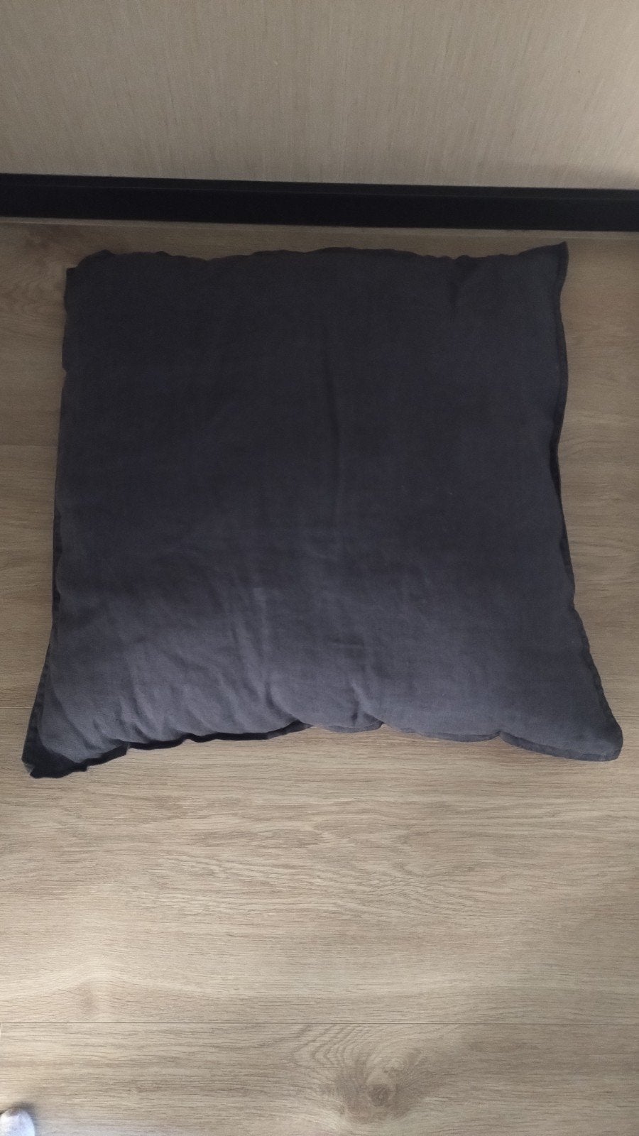 IKEA DYTAG Kussen 65x65 cm - Donkergrijs, Gebruikt, Wasbaar, IKEA, Ophalen of Verzenden