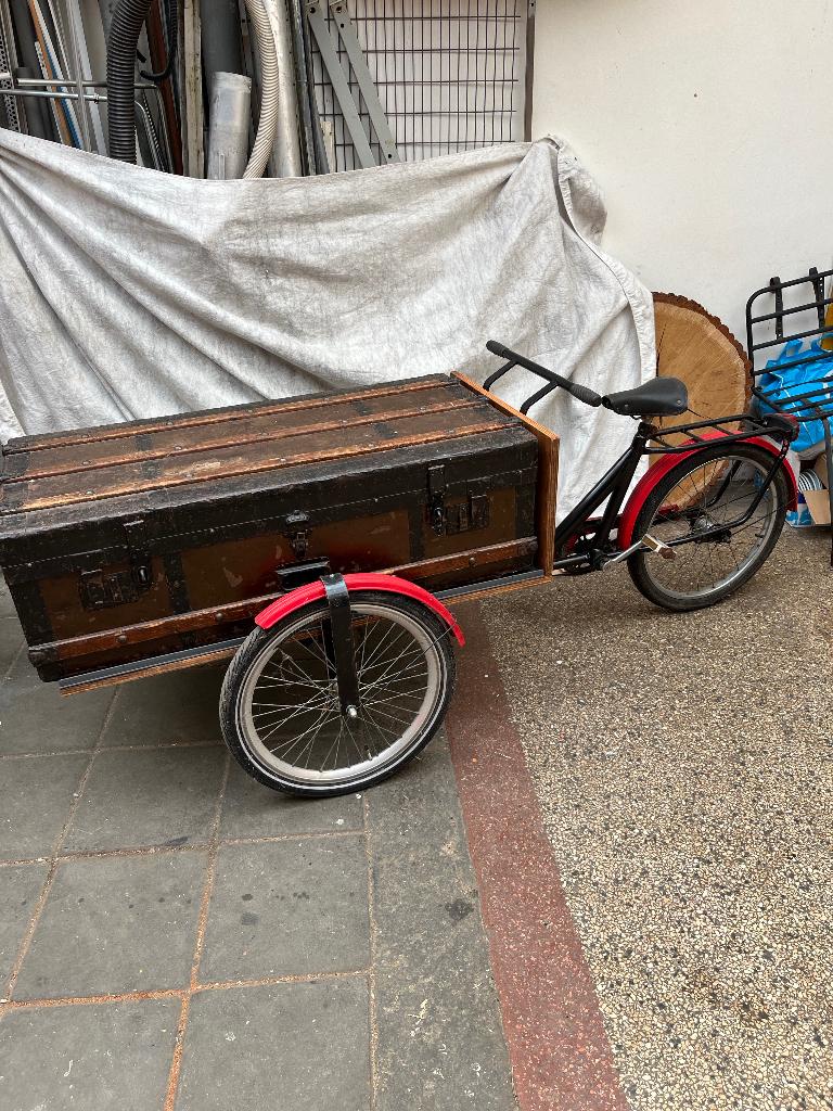 Antiek kinder bakfietsje, Fietsen en Brommers, Minder dan 47 cm, Ophalen, Onbekend, Jaren '50
