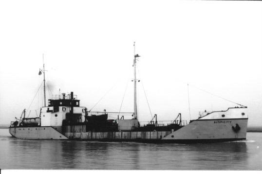 AUSPICITY ex Frans scheepvaart Everard kustvaart, Verzenden, Zo goed als nieuw, Kaart, Foto of Prent