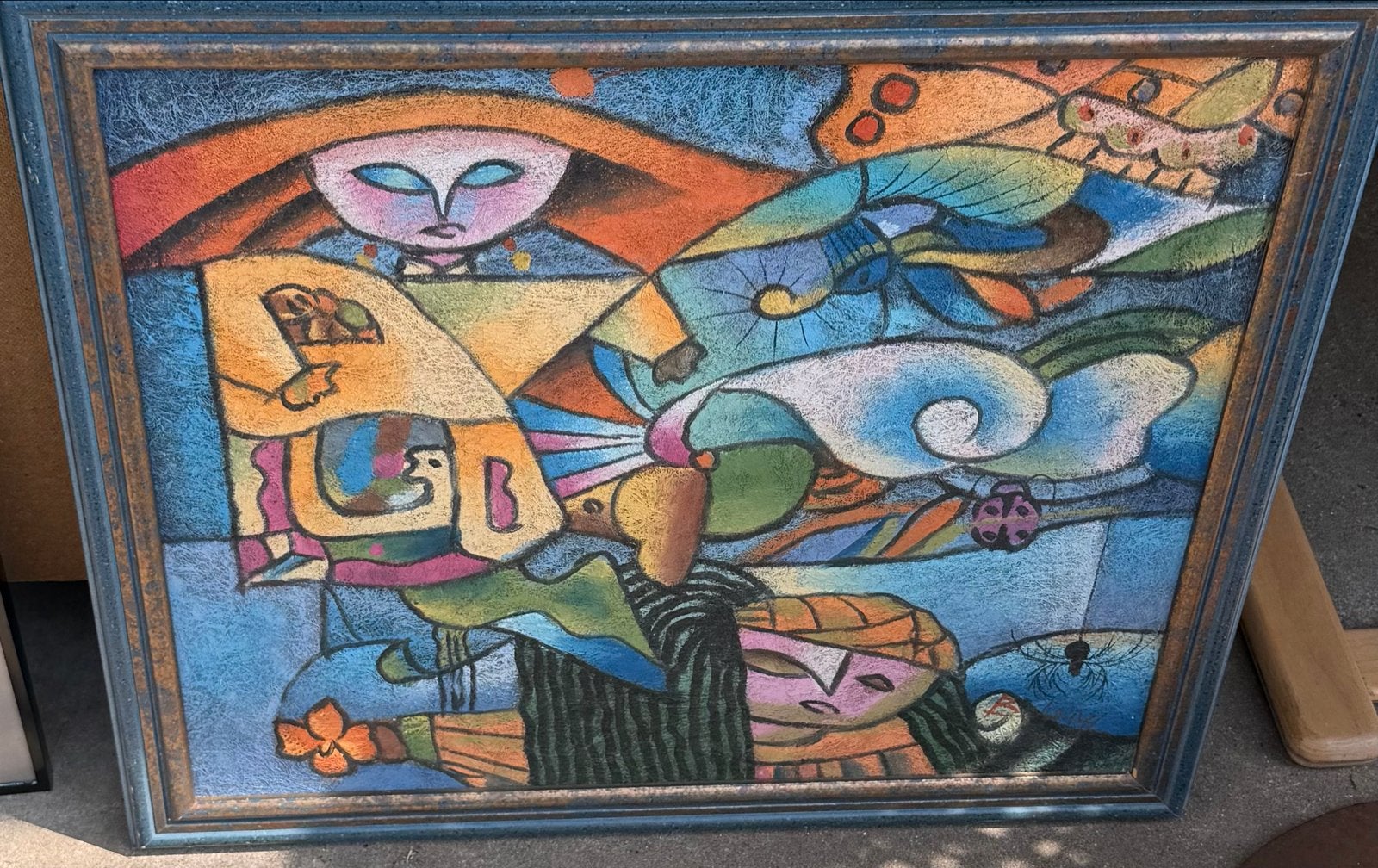 Abstract B Long- Levendige Kleuren en Uniek Design, Ophalen of Verzenden