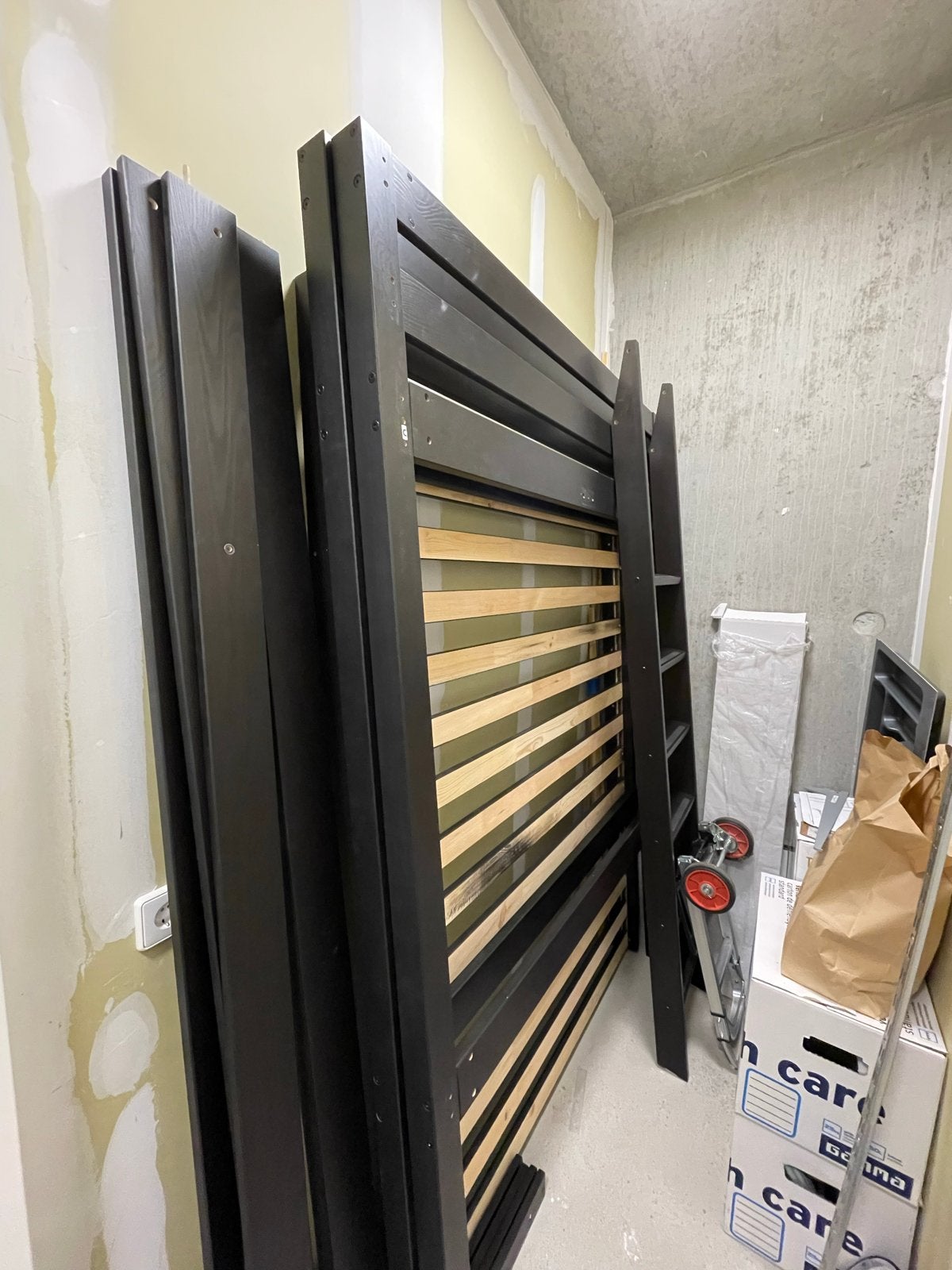 IKEA STORÅ Hoogslaper Zwart 140x200 cm, Huis en Inrichting, Ophalen, Hoogslaper, Tweepersoons, 140 cm