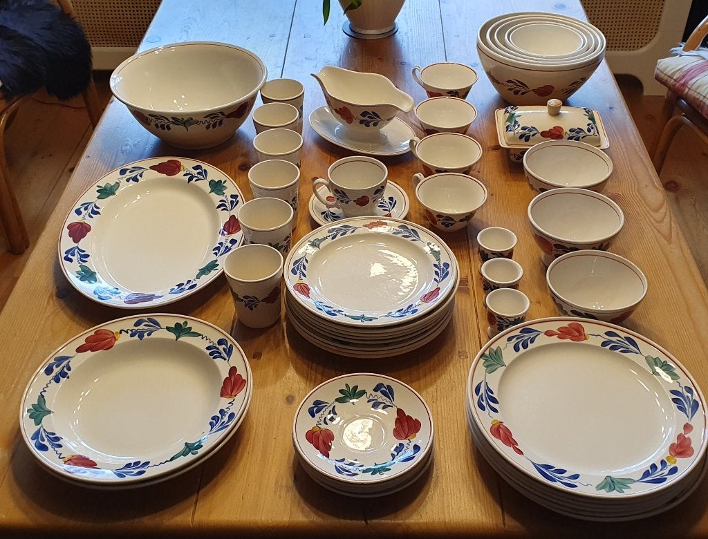 Boerenbont servies onderdelen, Gebruikt, Ophalen of Verzenden, Aardewerk, Landelijk/Boerenbont