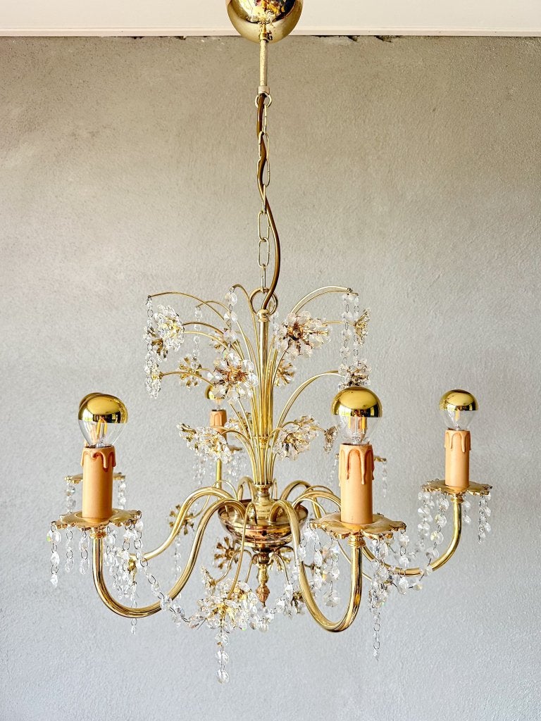 Vintage Palwa kroonluchter, Huis en Inrichting, Lampen | Hanglampen, Niet ingevuld, Gebruikt, Niet ingevuld, Niet ingevuld