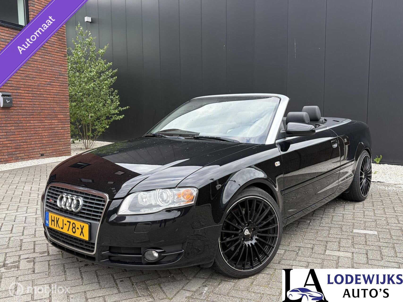 Audi A4 Cabriolet 2.0 TFSI Pro Line, Auto's, Gebruikt, 4 cilinders, A4, Zwart