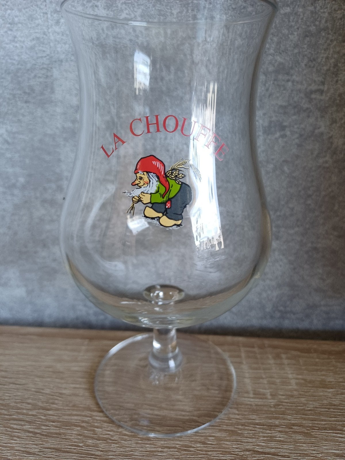 La Chouffe oud glas, Ophalen of Verzenden, Glas of Glazen