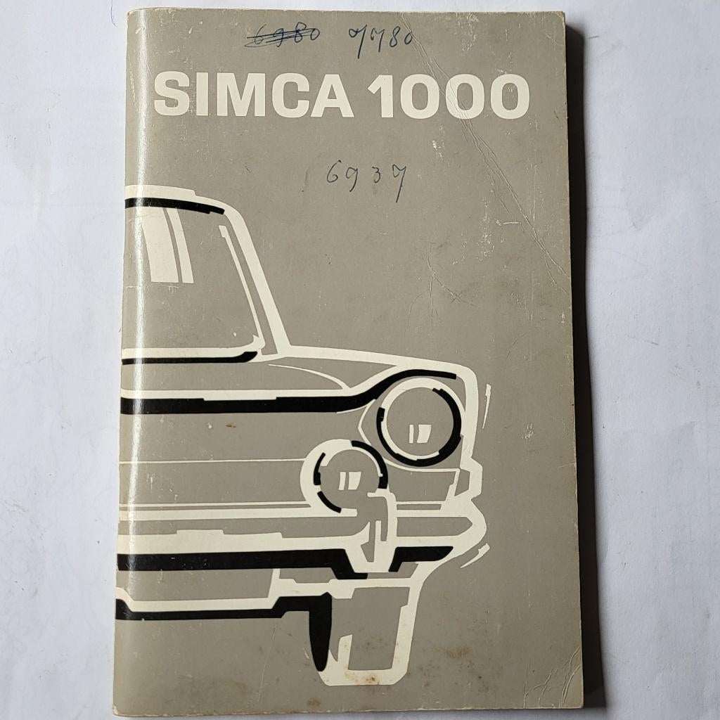 Handleidingen auto Boek Simca. Hoofdremcilinder. pakkingen, Ophalen of Verzenden, Overige merken