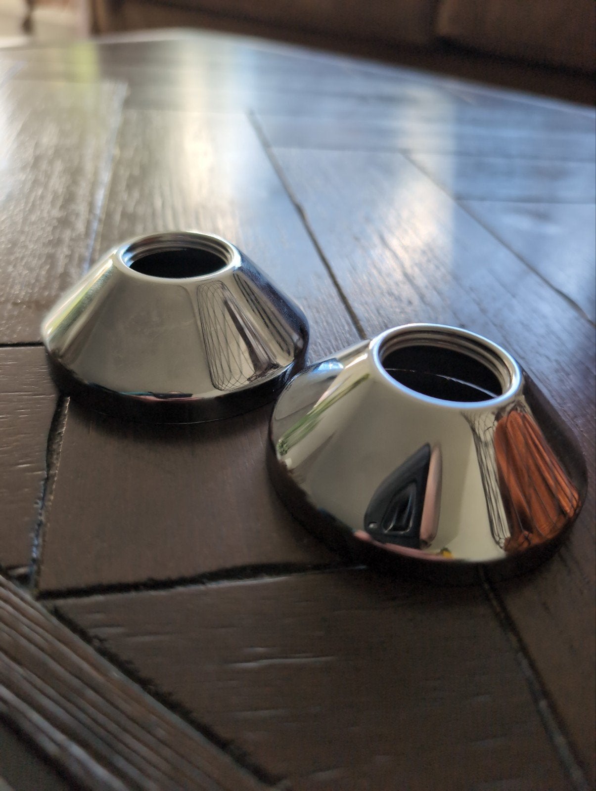 2 Kraanrozetten 3/4 25mm luxe met schroefdraad, Ophalen of Verzenden, Nieuw, Zilver