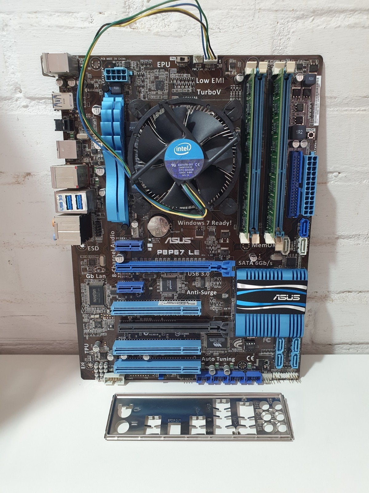 ASUS P8P67 LE Moederbord + Intel i7-2600K + 8GB DDR3 RAM, Computers en Software, Moederborden, ., Refurbished, DDR3, Ophalen of Verzenden