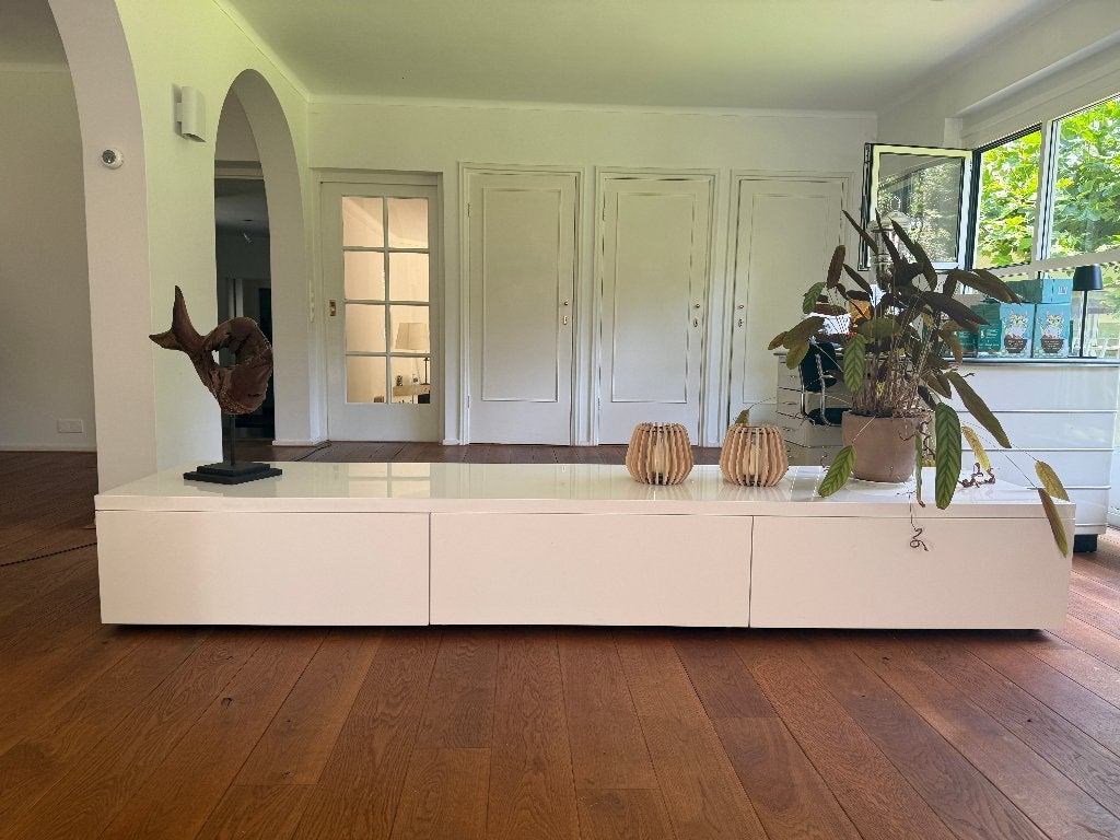 design dressoir van Cappellini, Huis en Inrichting, Ophalen, Met klep(pen), Zo goed als nieuw, 200 cm of meer