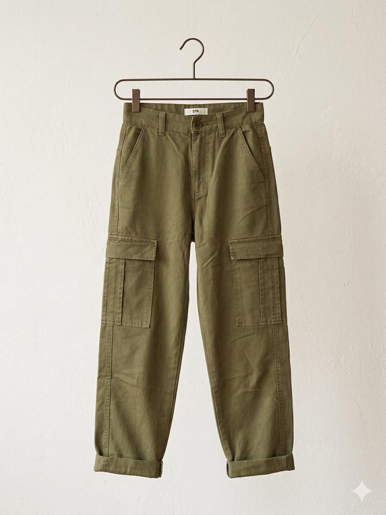 Groene Cargo Broek - Comfortabel & Stijlvol, Ophalen of Verzenden, Zo goed als nieuw, Maat 34 (XS) of kleiner, Lang