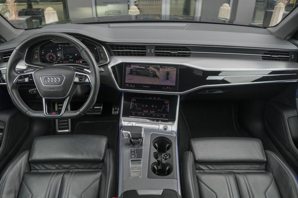 Audi A6 Limousine 55 TFSIe Competion 367pk Quattro Panoramad, Auto's, Automaat, Gebruikt, 4 cilinders, Zwart