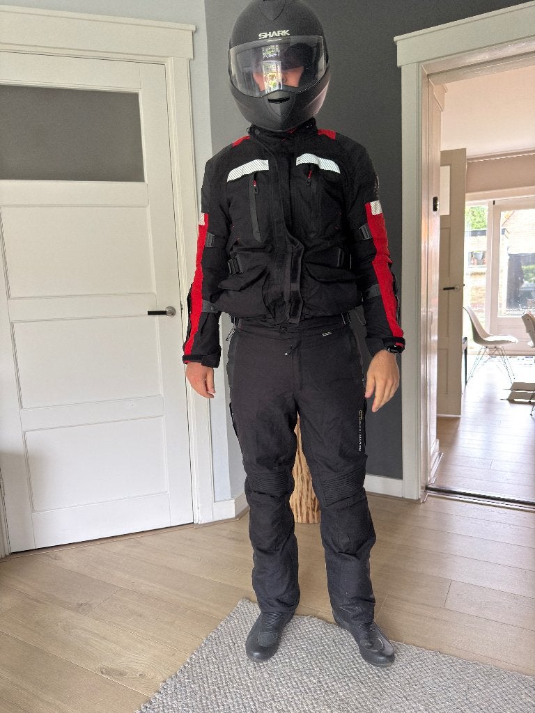 REV'IT motorcombi (jas + broek) + laarzen + systeemhelm, Motoren, Ophalen, REV'IT!, Nieuw zonder kaartje, Heren