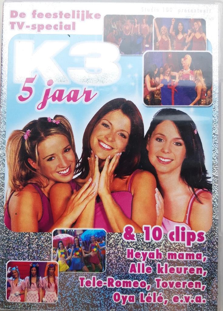 K3 5 jaar dvd KRASVRIJ, Alle leeftijden, Ophalen of Verzenden, Zo goed als nieuw