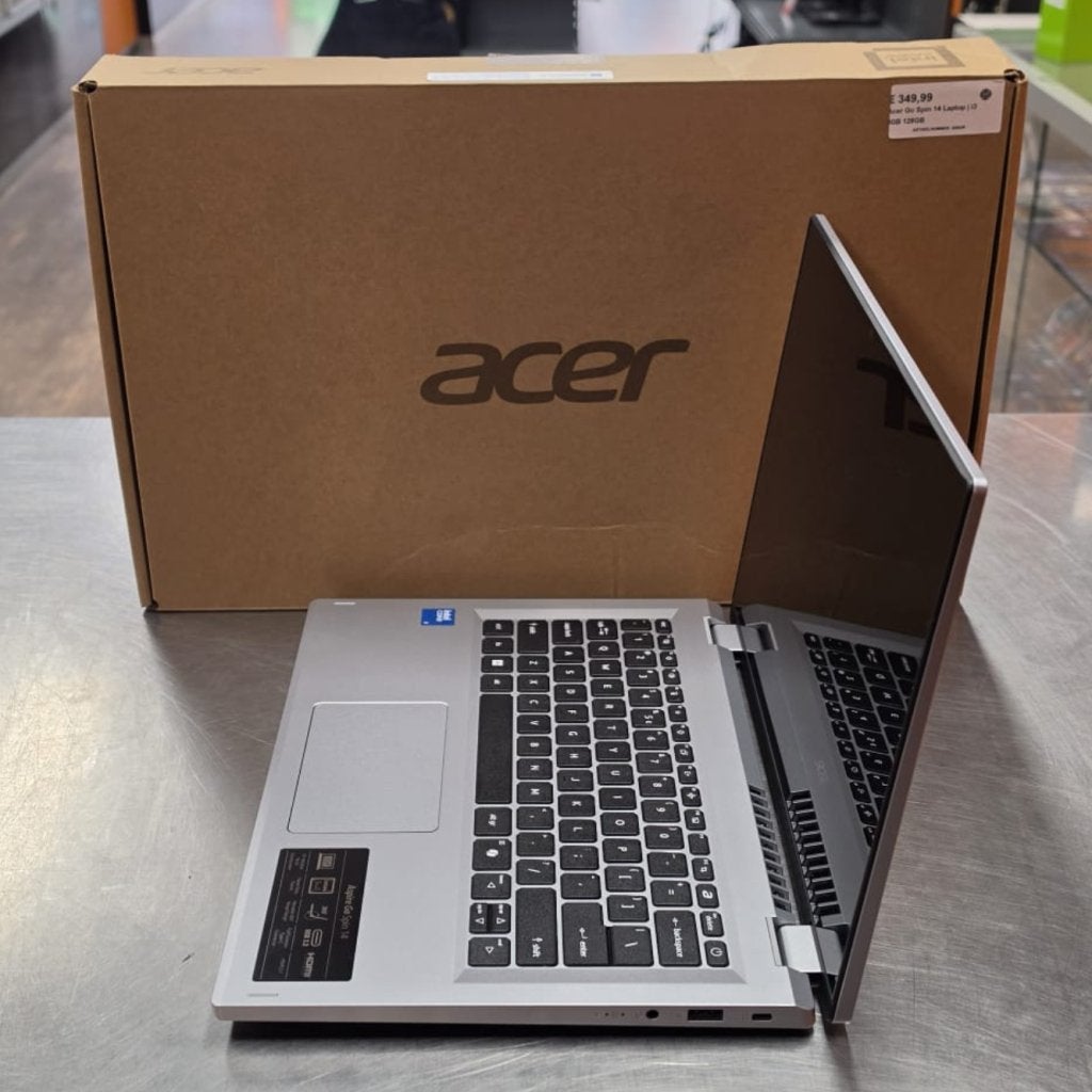 Acer Go Spin 14 Laptop | i3 8GB 128GB, Acer, Gebruikt, Support@acer.com, 8F, No. 88, Sec. 1, Xintai 5th Rd.
Xizhi District, New Taipei City 221
Taiwan