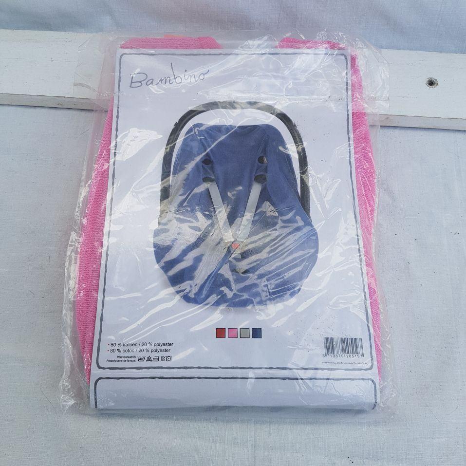NIEUWE roze autostoel hoes voor 0-13 kilo Merk Bambino, Overige merken, Autogordel, ., Nieuw