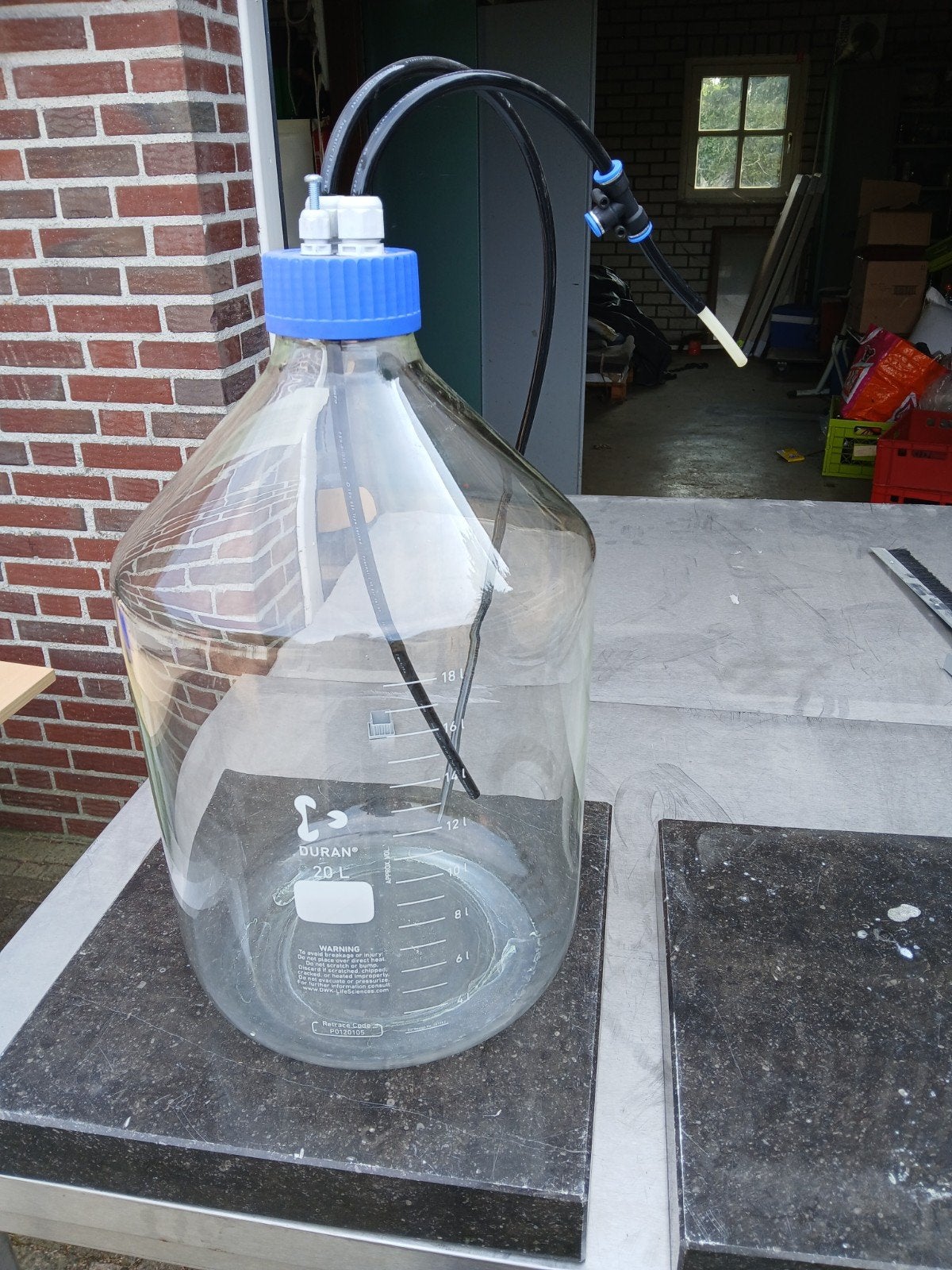 Duran laboratoriumfles 20 liter met GLS80 schroefdop, Ophalen