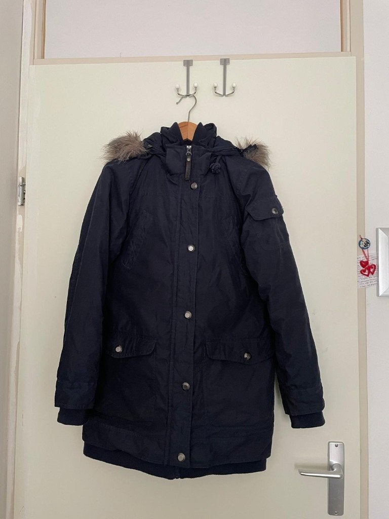 Dames jas maat 38 donker blauwe goed als nieuwe, Kleding | Dames, Jassen | Winter, Maat 38/40 (M), Blauw, Ophalen of Verzenden