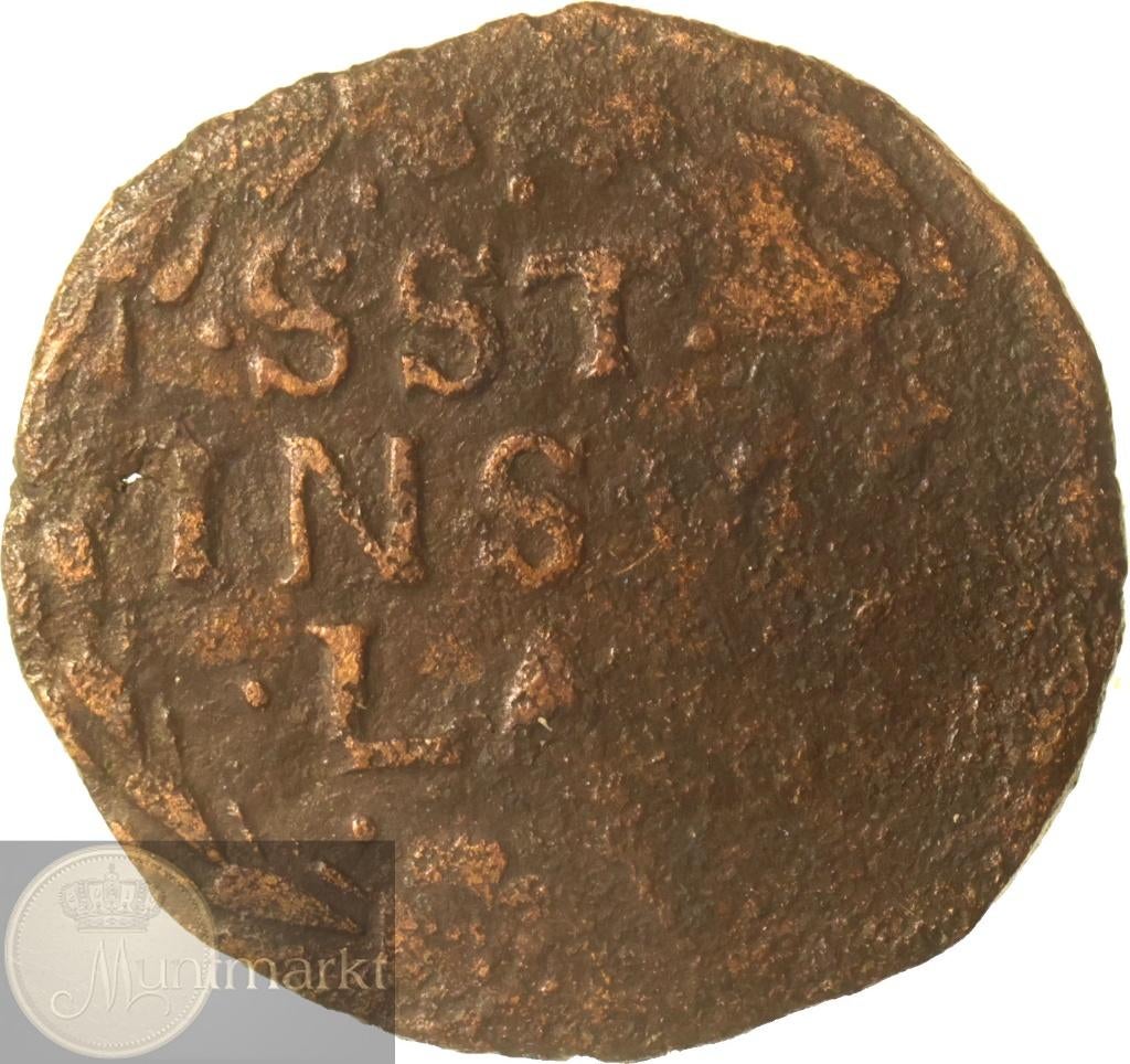 Stevensweert - Duit z.j. (1628-1632) VARIANT grote bezanten, Postzegels en Munten, Munten | Nederland, Ophalen of Verzenden, Vóór koninkrijk