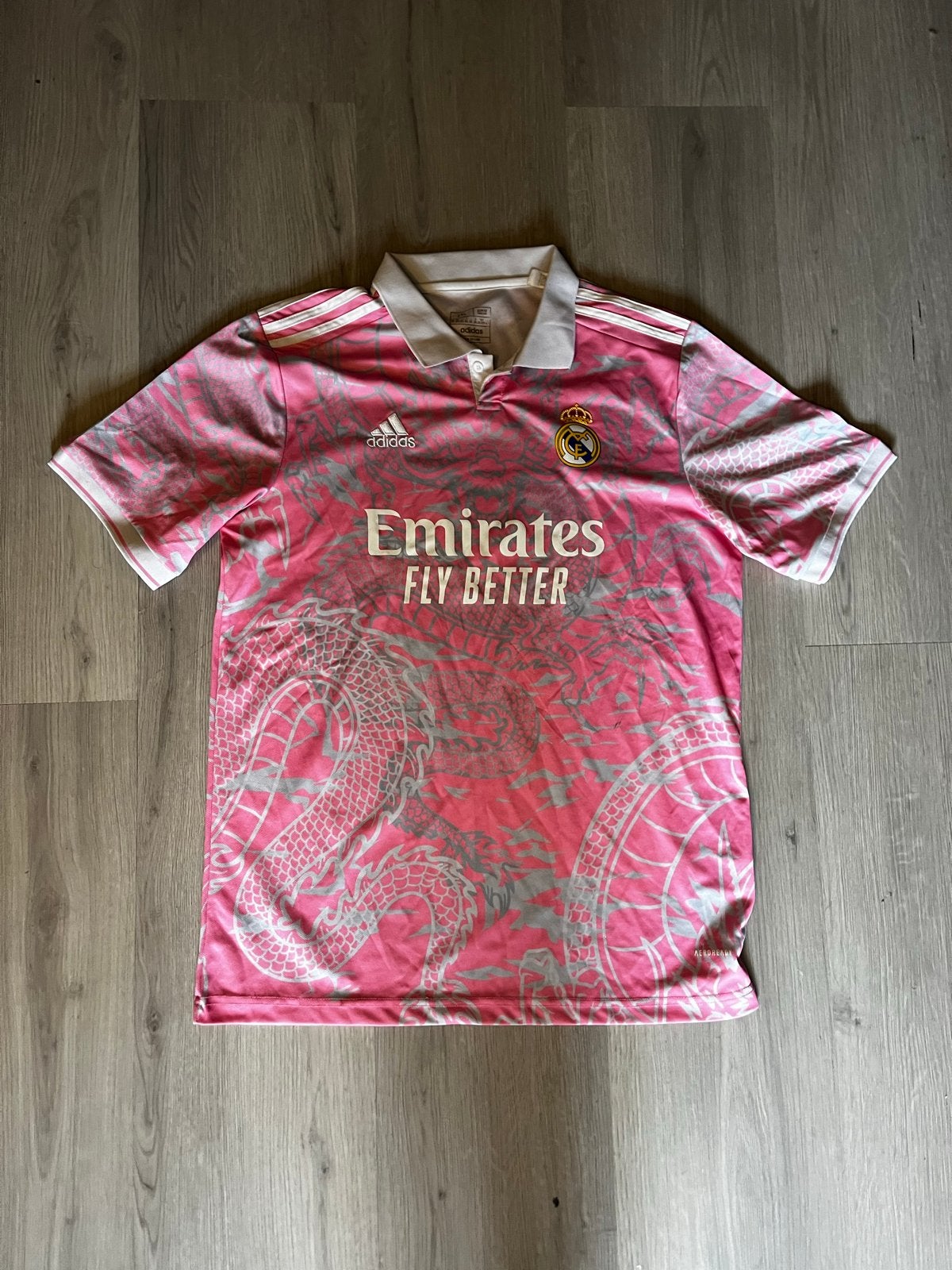 Real Madrid Adidas Voetbalshirt Roze Maat 2XL, Overige maten, Ophalen of Verzenden, Zo goed als nieuw, Roze