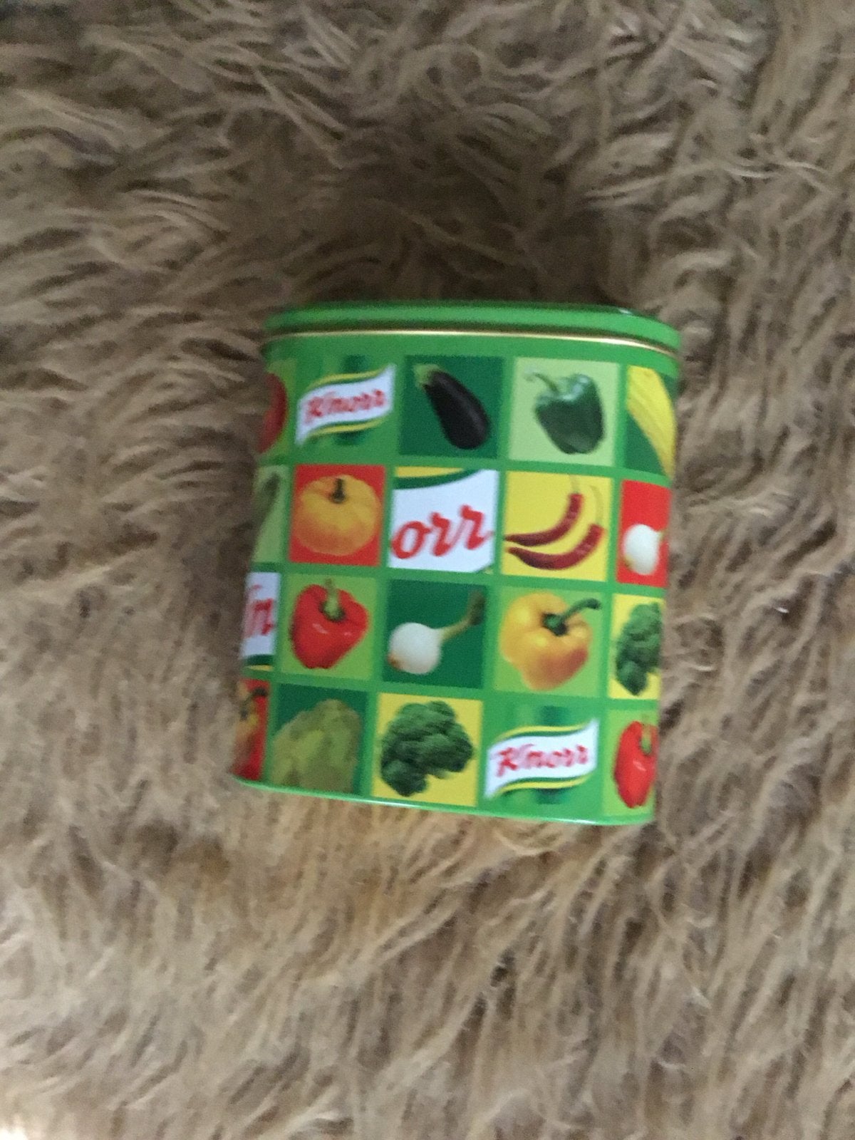 Twee Knorr blikken met groente afbeeldingen, Ophalen of Verzenden, Zo goed als nieuw, Overige, Overige merken