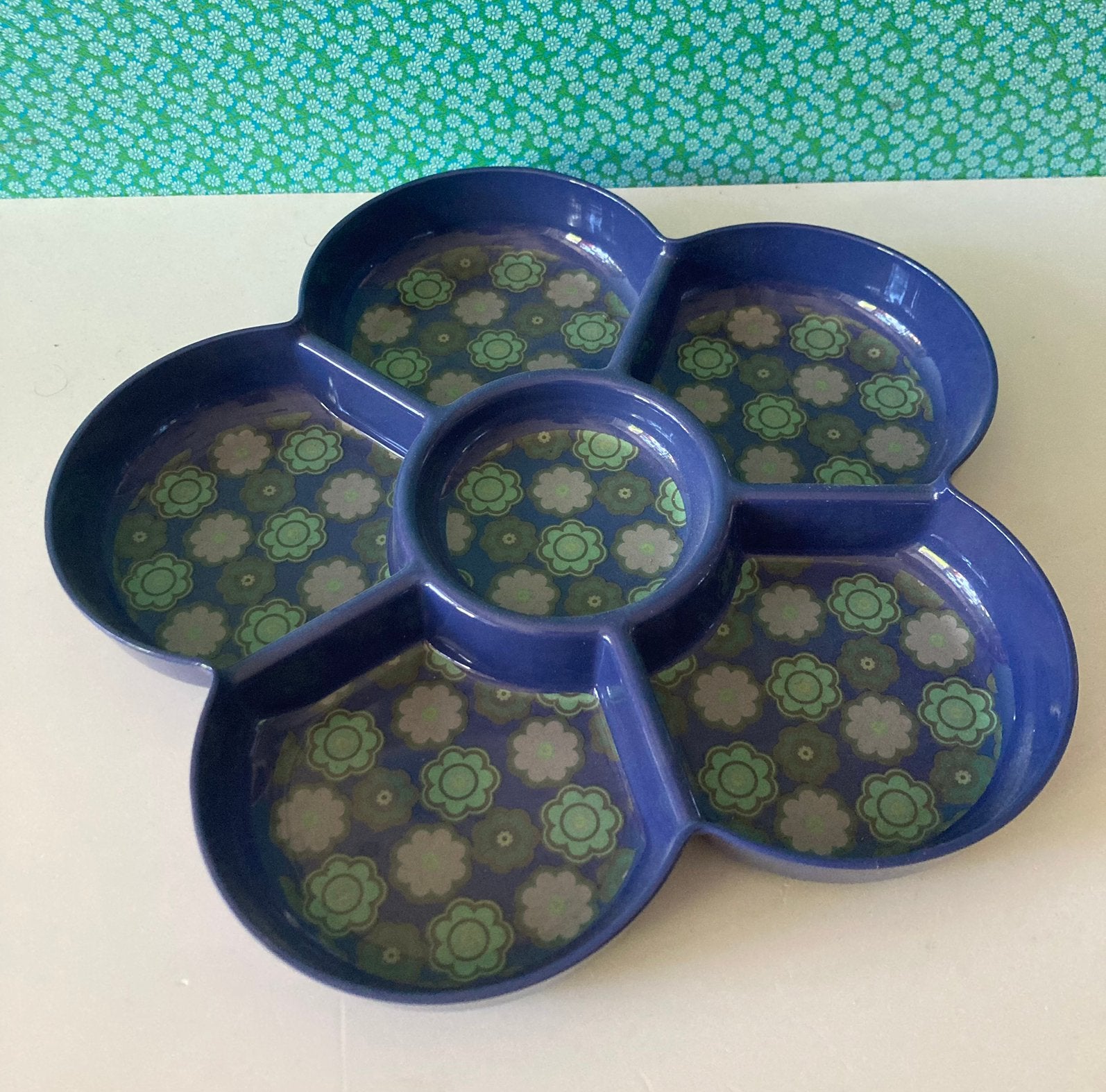 Retro snackschaal melamine, Ophalen of Verzenden, Overige typen