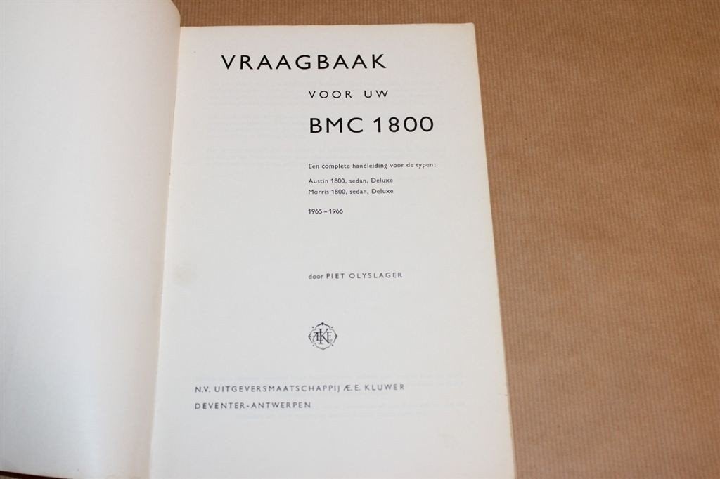 Vraagbaak BMC 1800 [Austin Morris] - 1967, Ophalen of Verzenden