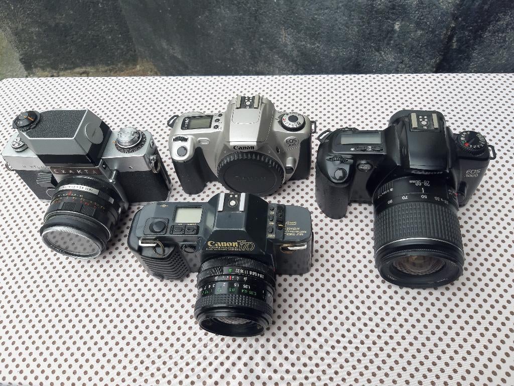 Camera’s Canon T70, of EOS 3000, Audio, Tv en Foto, Fotocamera's Digitaal, Ophalen, Gebruikt, Spiegelreflex, Canon