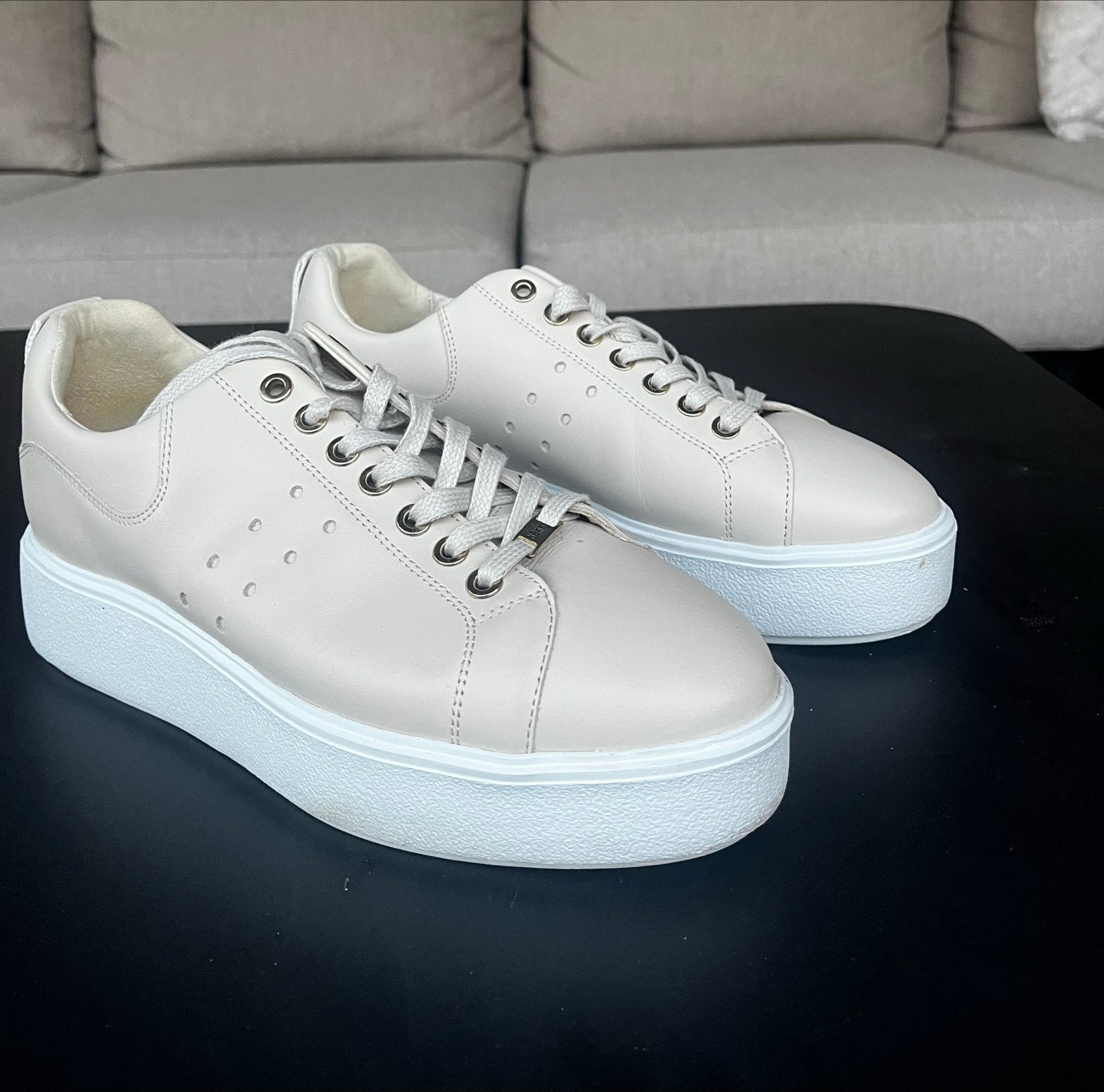 Sneakers  NIeUW mt 40 - Nubikk creme beige Shabby mt  39,5, Ophalen of Verzenden, Zo goed als nieuw, Zwart, Pumps