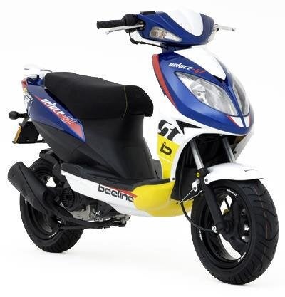 Te koop leuke scooter met blauwe kenteken, Ophalen, Gebruikt, Benzine, Maximaal 25 km/u