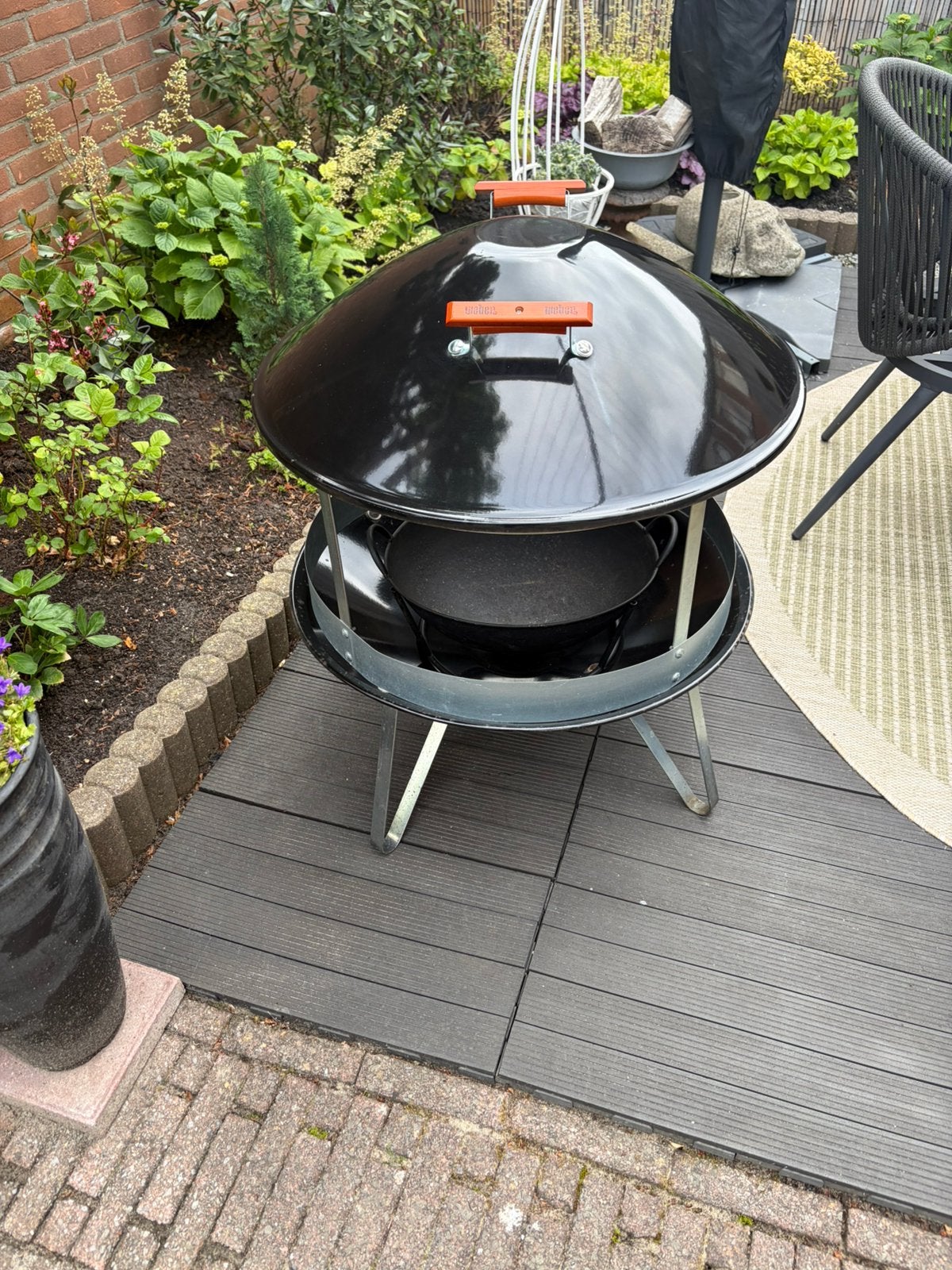 Weber vuurkorf als Nieuw 🔥, Tuin en Terras, Vuurschalen, Ophalen, Zo goed als nieuw
