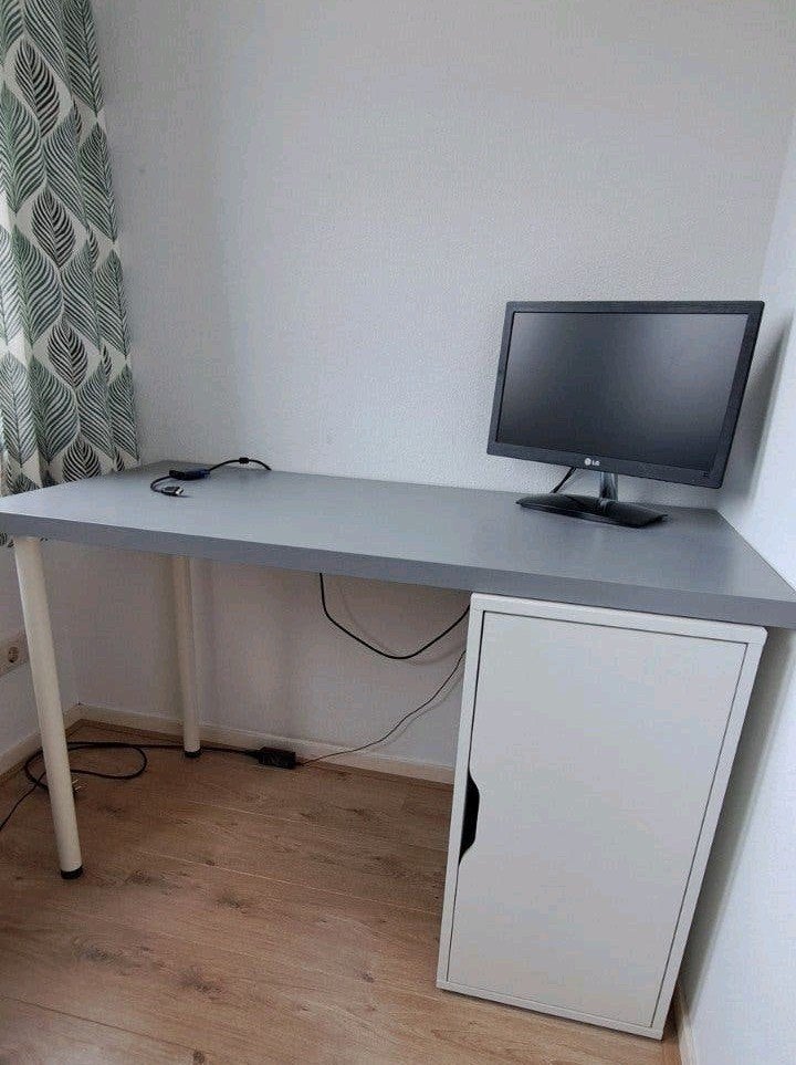 Bureau met kastje Alex van Ikea, Ophalen, Gebruikt
