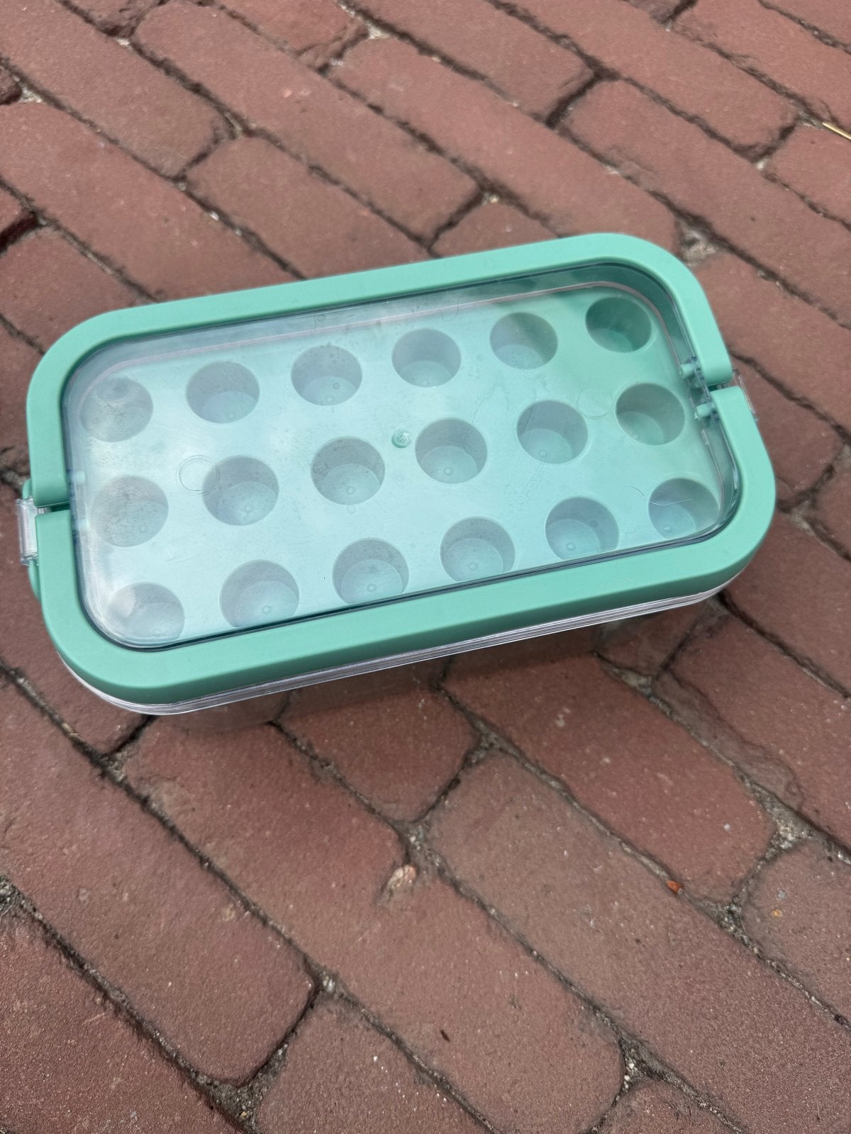 IJsblokjes bewaardoos met schepje - Groen, Kunststof, Nieuw, Ophalen of Verzenden, Overige merken