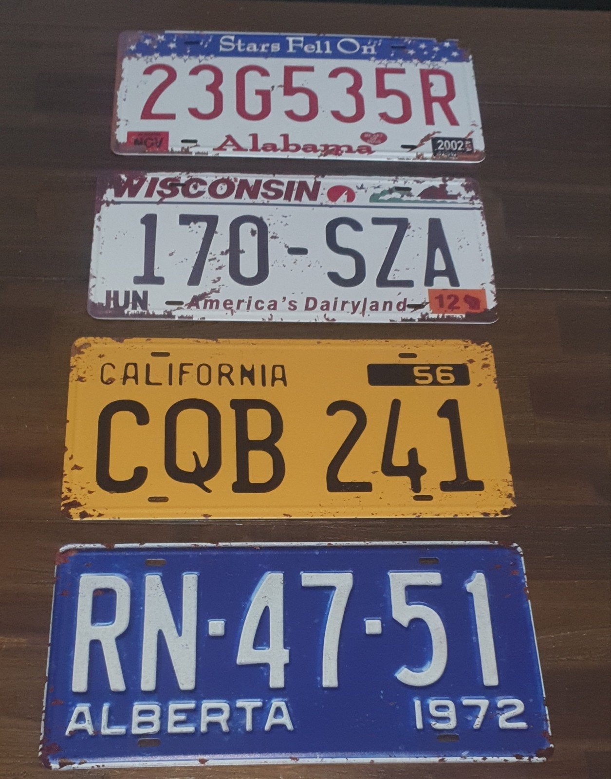 decoratieve nummerplaten €7.50 per stuk, Verzamelen, Ophalen of Verzenden, Auto's