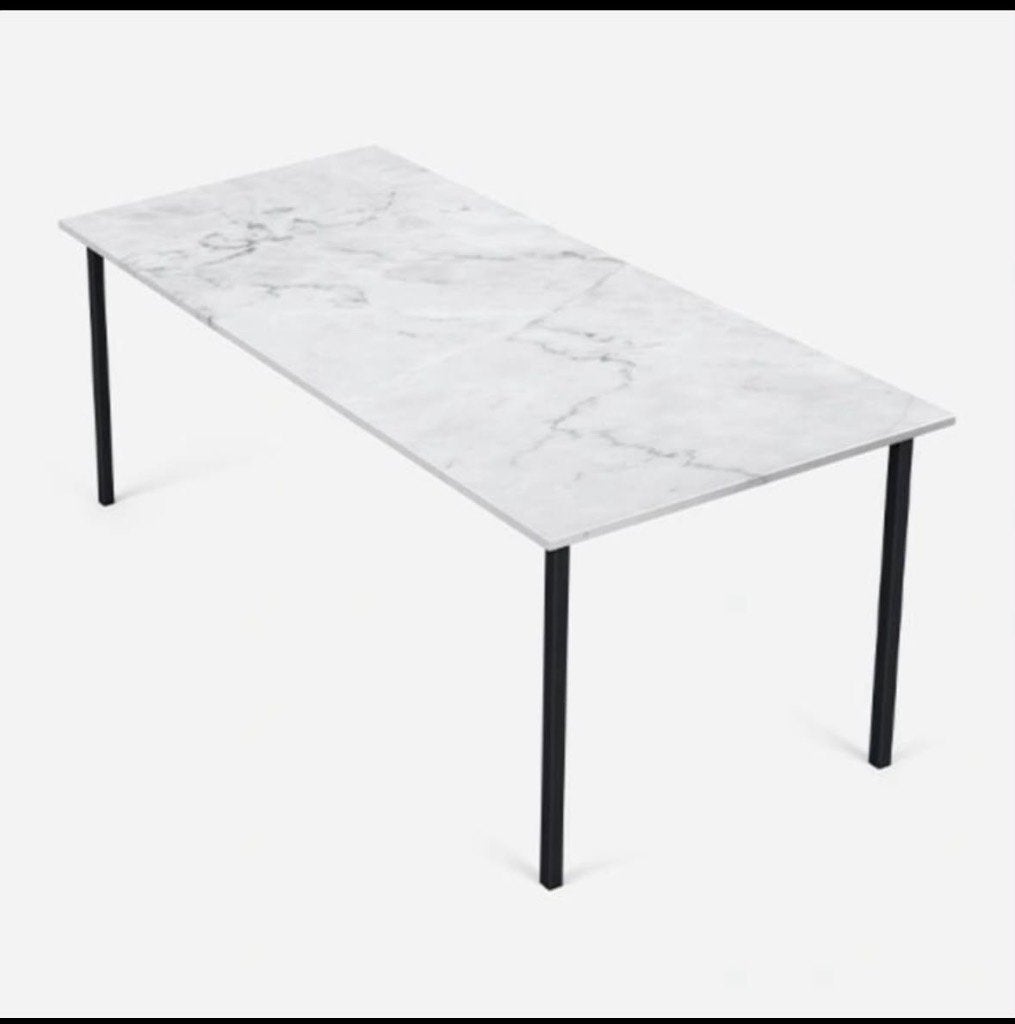 Luxe echte Marmeren eettafel, Ophalen, Overige materialen, Marmer, 200 cm of meer
