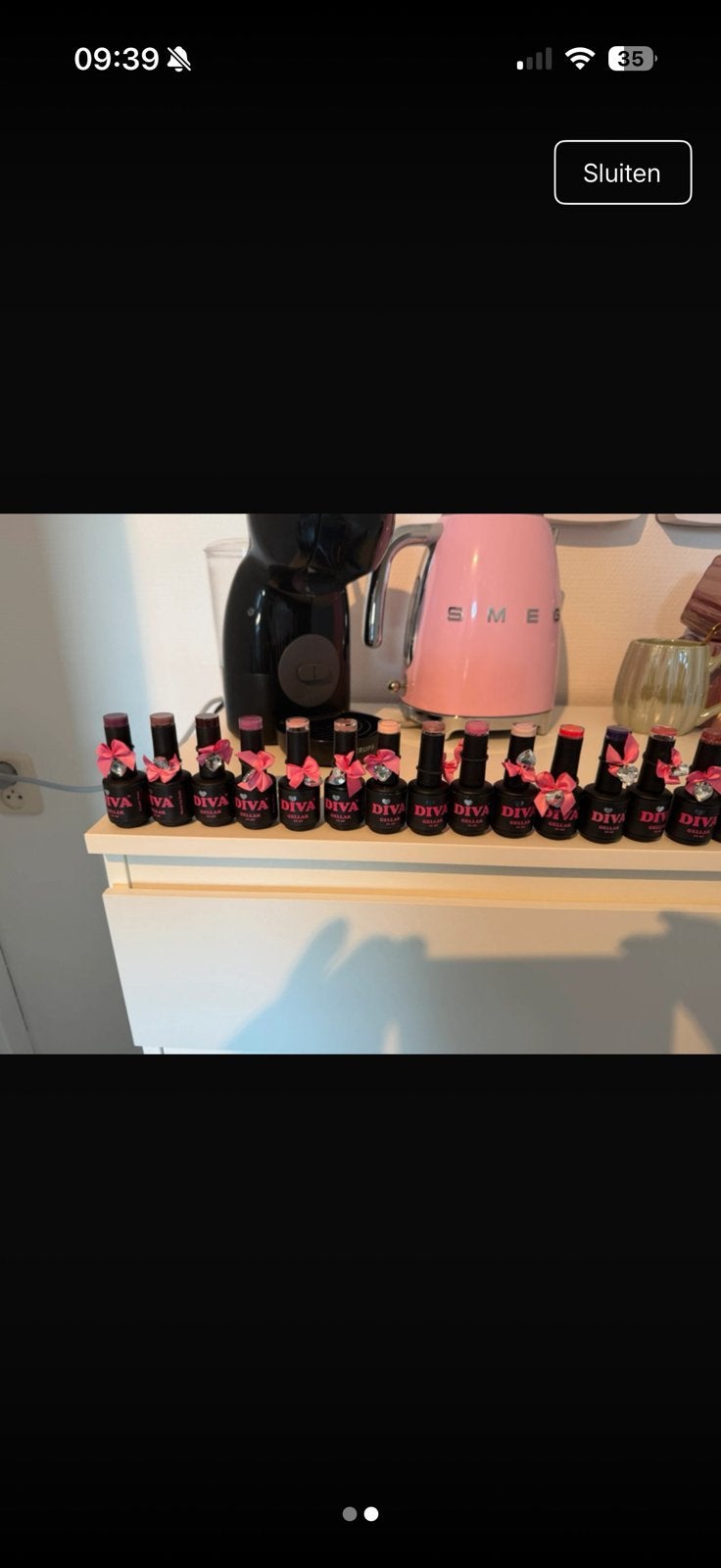 Diva gellac, Ophalen of Verzenden, Zo goed als nieuw, Handen en Nagels