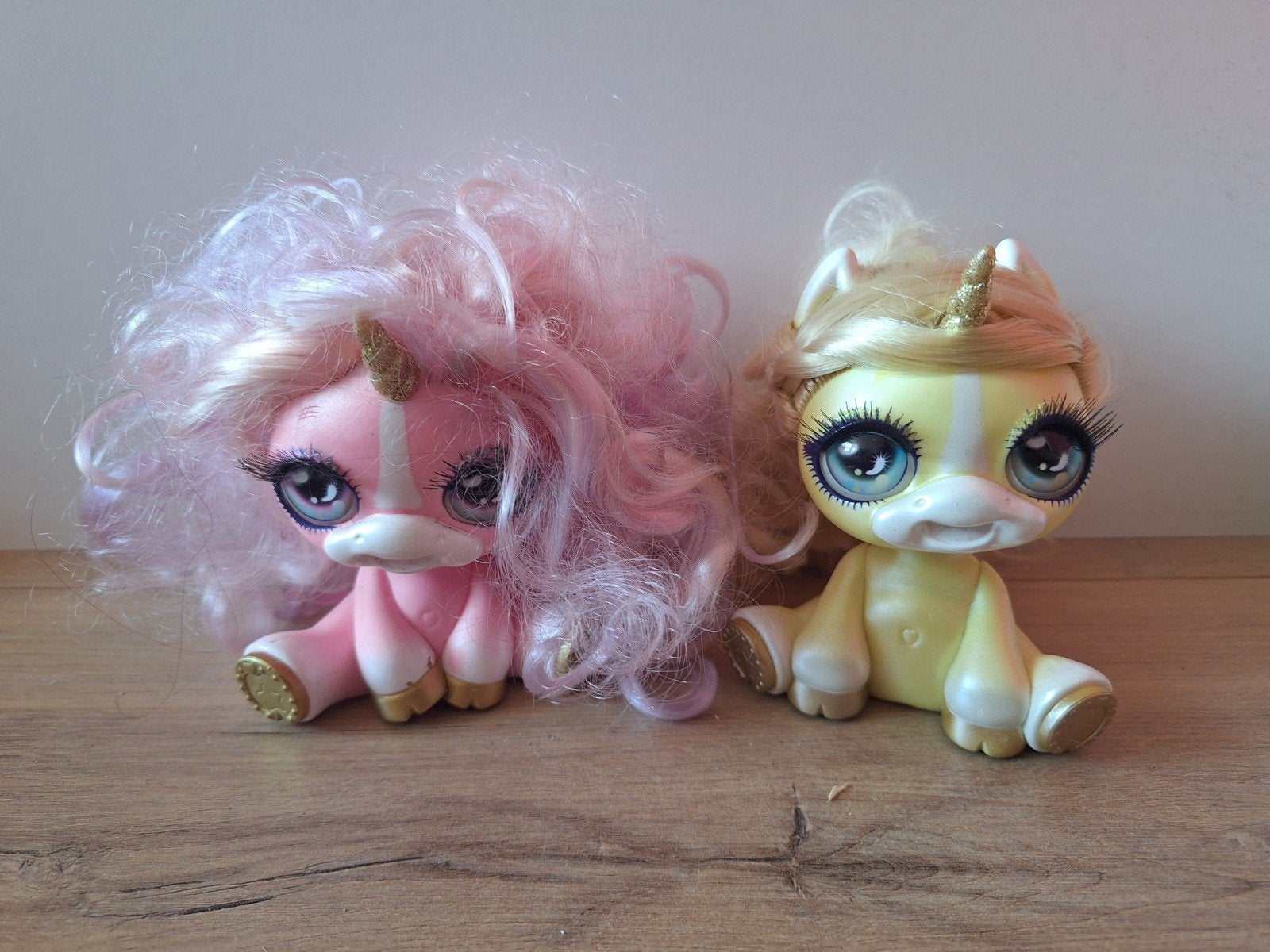 2 Poopsie Rainbow Surprise Unicorns - Roze en Geel, Ophalen of Verzenden