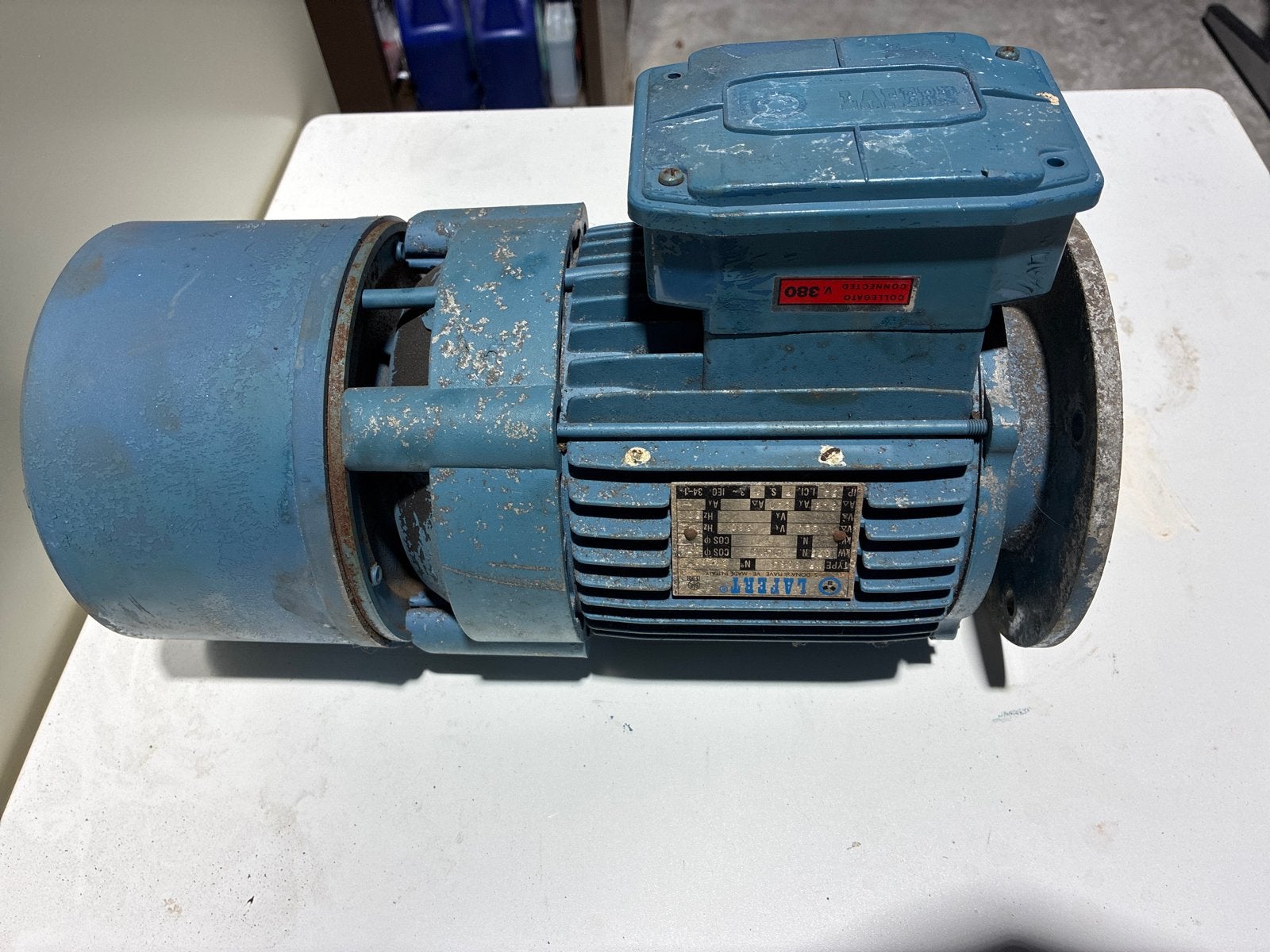 LAFERT M1 80S4 Elektromotor met rem, Doe-het-zelf en Verbouw, Ophalen, Gebruikt, Elektromotor, 1400 tot 1800 rpm