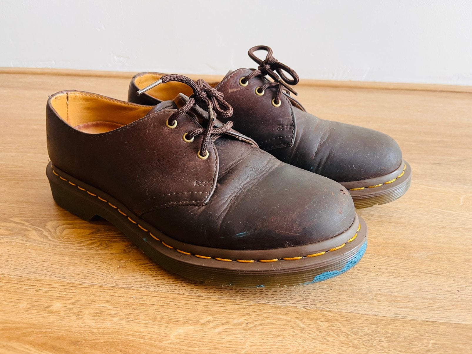 Dr Martens Oxford Crazy Horse 1461, Ophalen of Verzenden, Zo goed als nieuw, Bruin