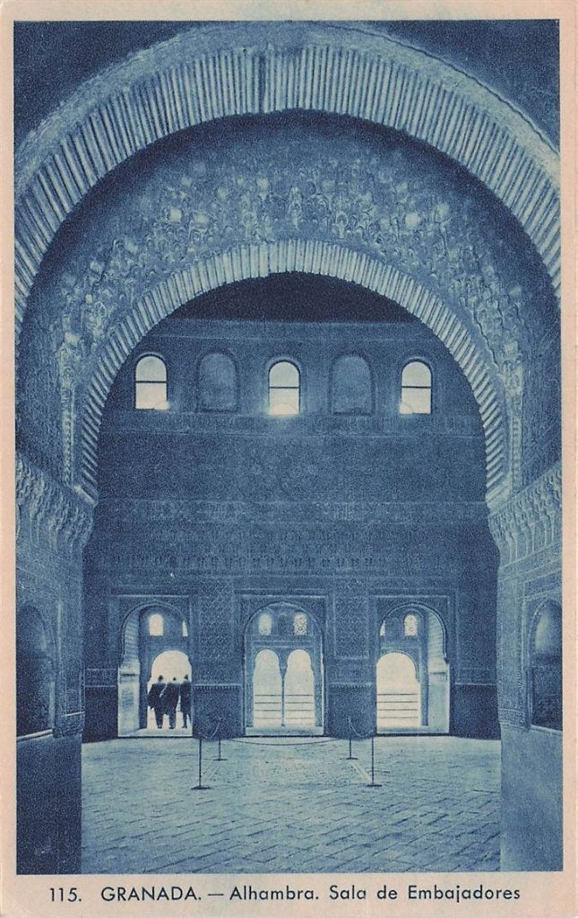 703-284-017 Granada Alhambra Sala De Embajadores, Verzenden, Voor 1920, Spanje