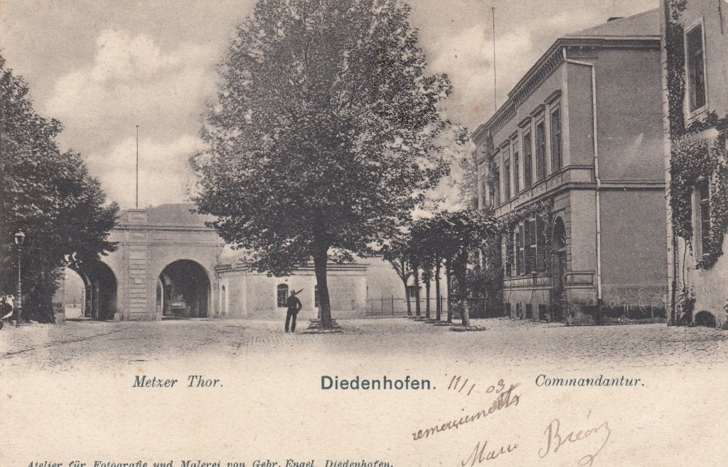 Duitsland - Frankrijk - Diedenhofen 1903, Verzenden, Voor 1920, Gelopen, Duitsland