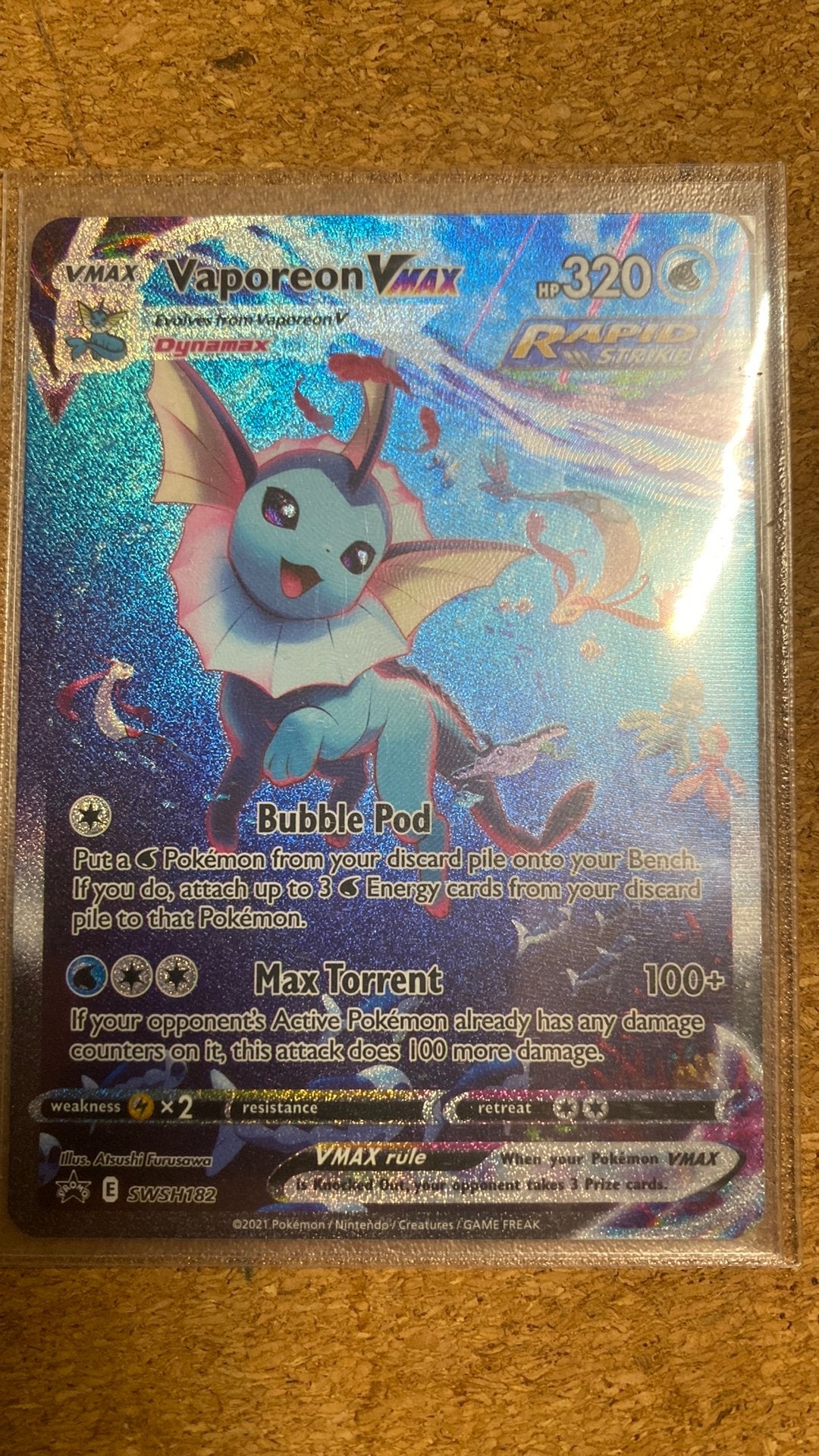 Vaporeon vmax, Ophalen, Zo goed als nieuw