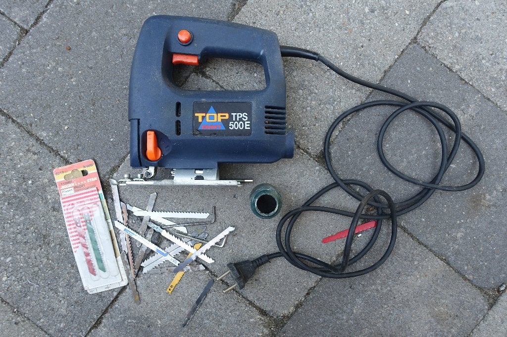TK: Pendel decoupeerzaag Topcraft 500E, Doe-het-zelf en Verbouw, Gereedschap | Zaagmachines, Ophalen, Gebruikt, Decoupeerzaag