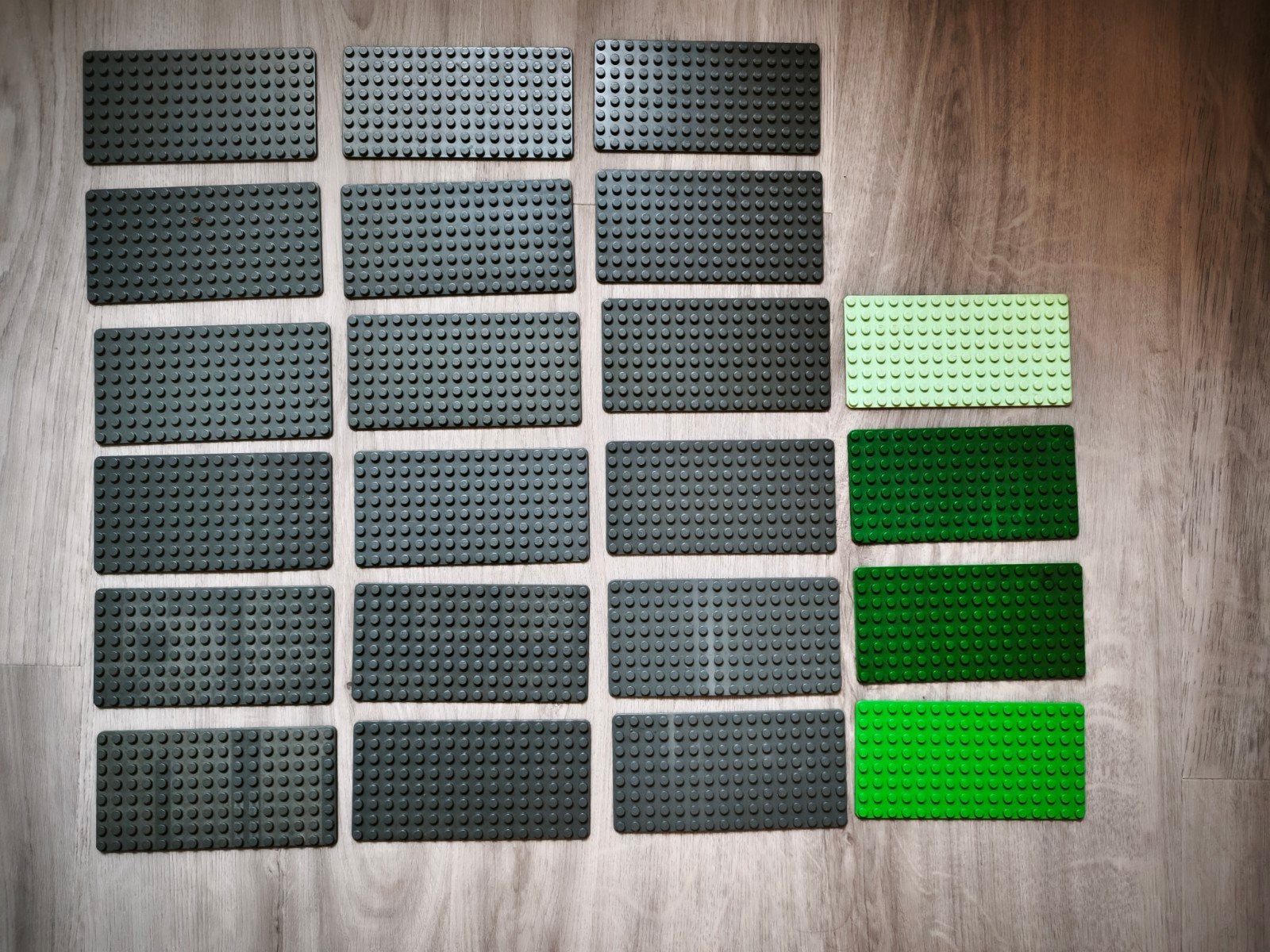 22 Lego grondplaten 8x16, Ophalen of Verzenden, Gebruikt, Grondplaat, Lego