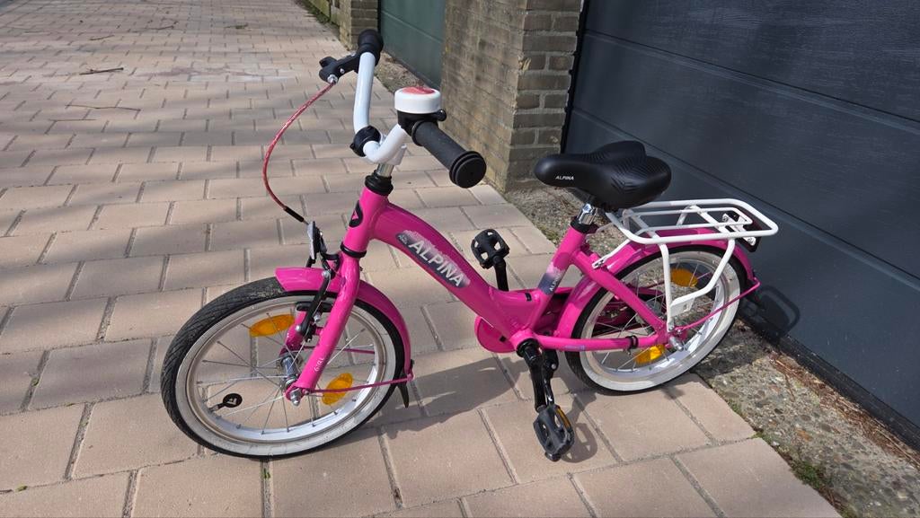 Alpina Girl Power 16 inch kinderfiets, Ophalen, Gebruikt, Alpina, Handrem