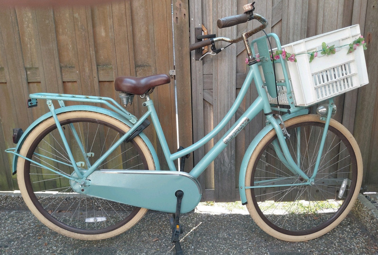 Popal Daily Dutch Basic Damesfiets - Lichtblauw, Terugtraprem, Ophalen, Overige merken, 53 tot 56 cm