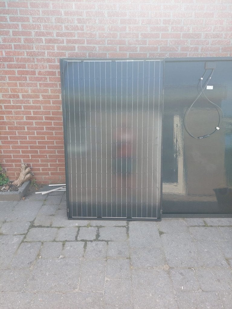 18 zonnepanelen 99cm x 1,65  Trannergy Omvormer  Wifi-module, Ophalen, Gebruikt, Compleet systeem, 200 wattpiek of meer