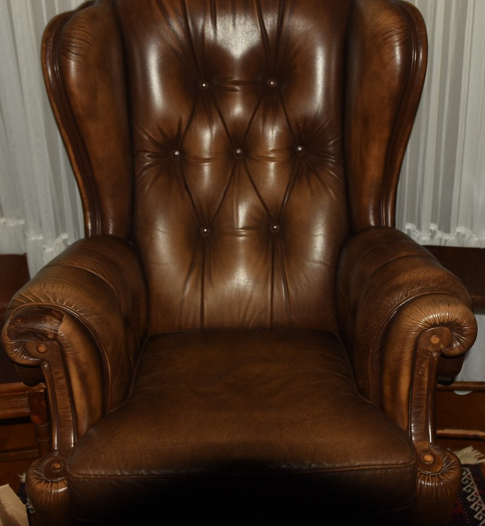 Chesterfield Fauteuil, Ophalen, Gebruikt, Chesterfield, 50 tot 75 cm