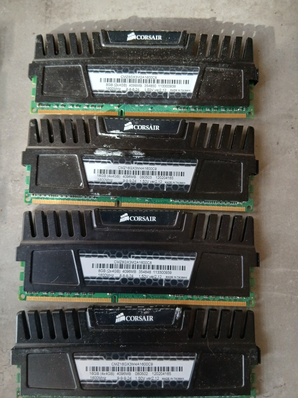 Corsair Vengeance DDR3 RAM Geheugenmodules, Computers en Software, Gebruikt, DDR3, Ophalen of Verzenden, Desktop