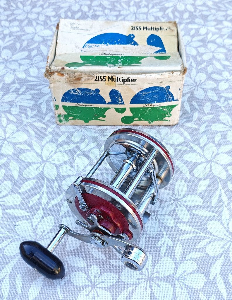Shakespeare 2155 Multiplier Reel / Trolling Molen # vintage, Ophalen of Verzenden, Zo goed als nieuw, Molen